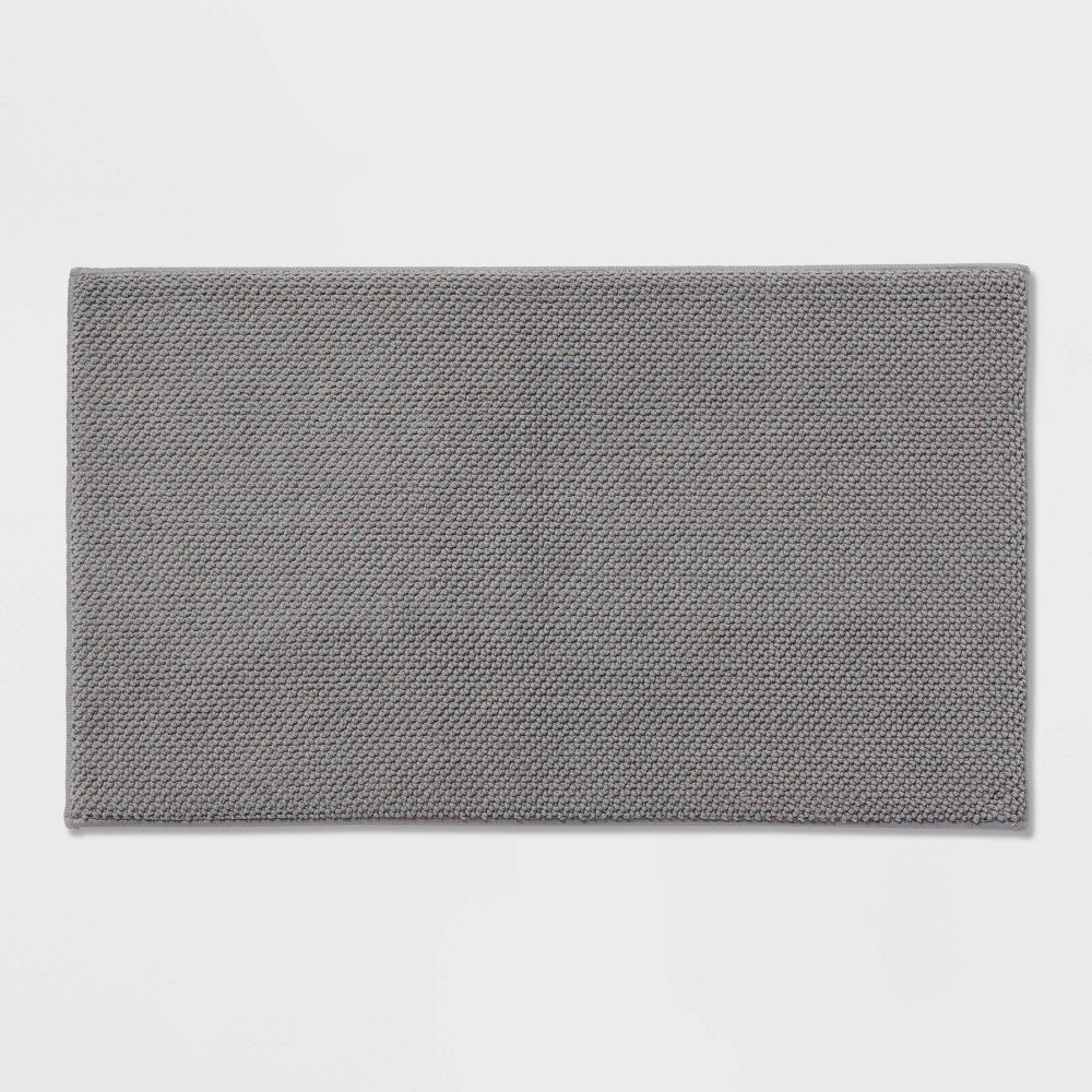 20"x34" Performance Plus Cotton Memory Foam Bath Rug Dark Gray - Threshold™
